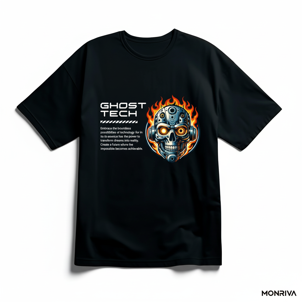 Ghost Tech Cyber Skull